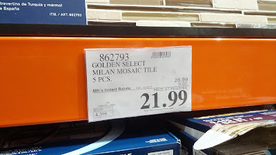 Golden Select Milan Glass & Stone Mosaic Wall Tiles (5 pcs ...