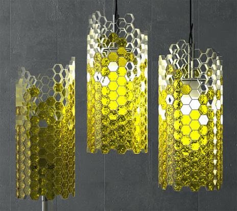 honeycomb inspired comb beehive creative honey designs table lamp crystal light designer lights graphics yar allthingabout creation