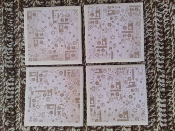 EyeLoveKnots Crochet Coasters in Rainbow Bright Ombre