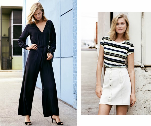 H&M moda primavera verano 2015 mono y falda