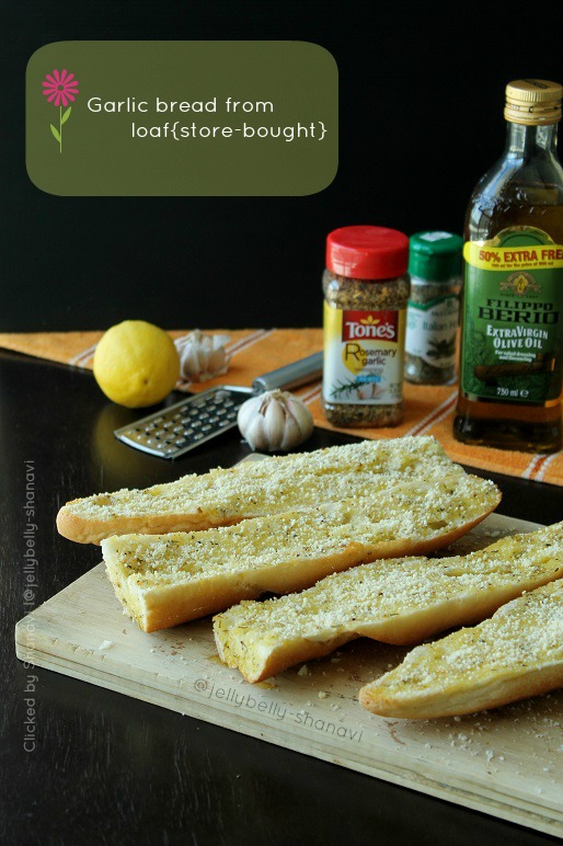 Kitchen Secrets and Snippets Garlic bread from storebought baguette/loaf