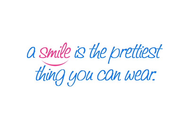 Marlis Winter A smile is the prettiest thing you can wear.