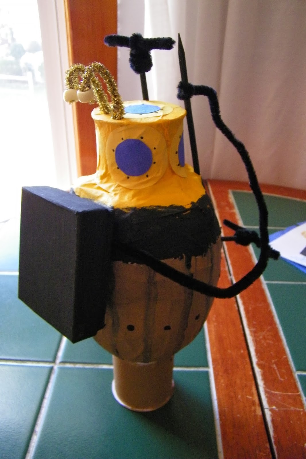 Eclectic Momma How to make a model of The Turtle Submarine