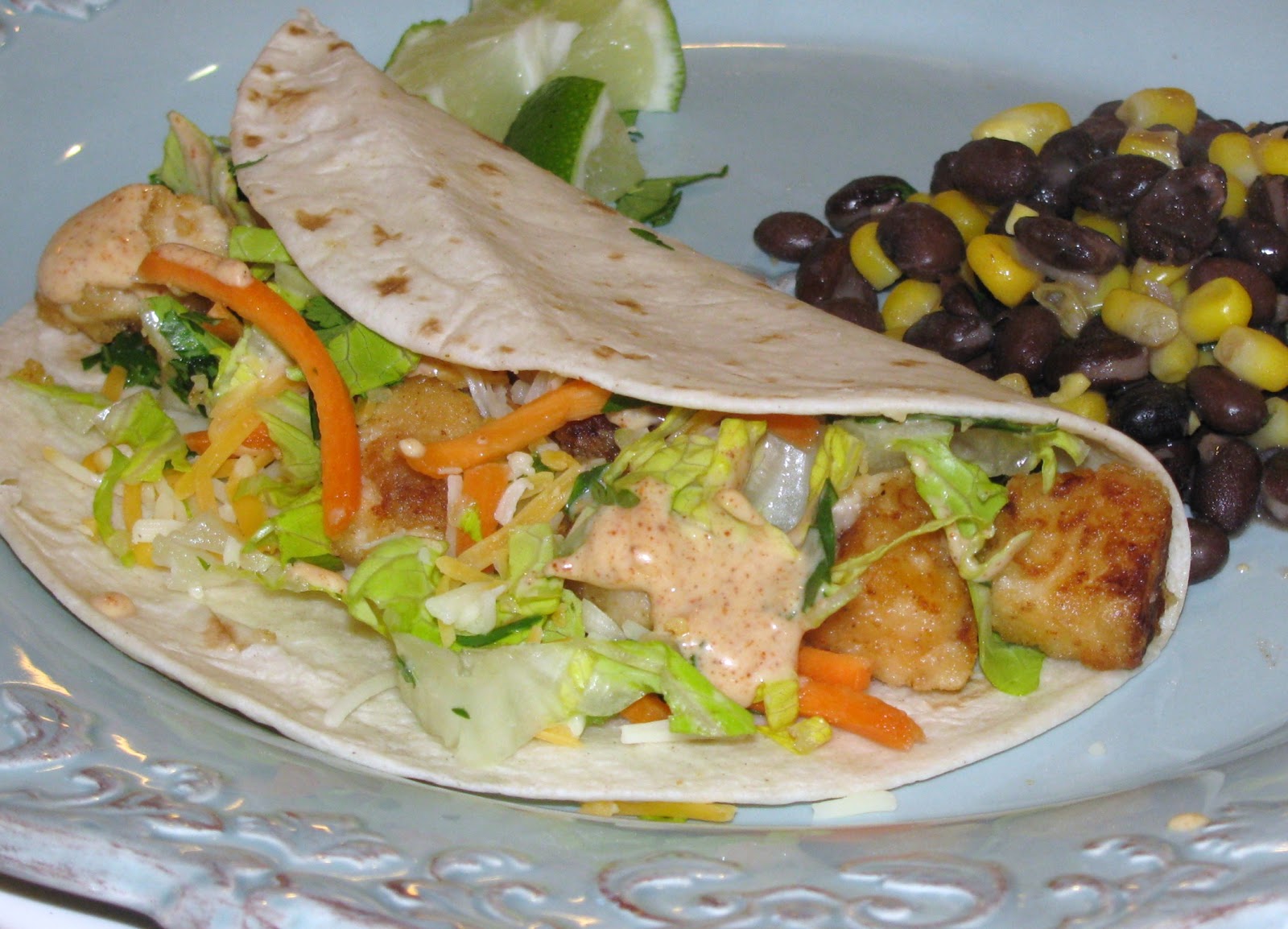 Musings from my Messy Kitchen Mahi Mahi Fish Tacos with Lime Sauce