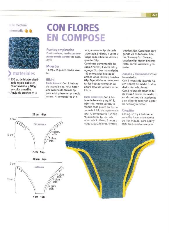 Patrones Crochet, Manualidades y Reciclado: 12 MODELOS DE TRAJES DE BAÑO  TEJIDOS A CROCHET PARA VERANO