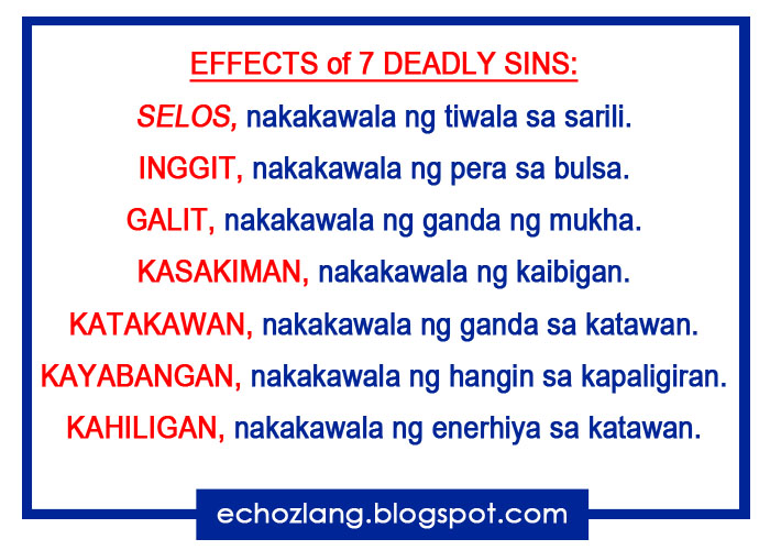 sa sarili inggit nakakawala ng pera sa bulsa galit nakakawala ng