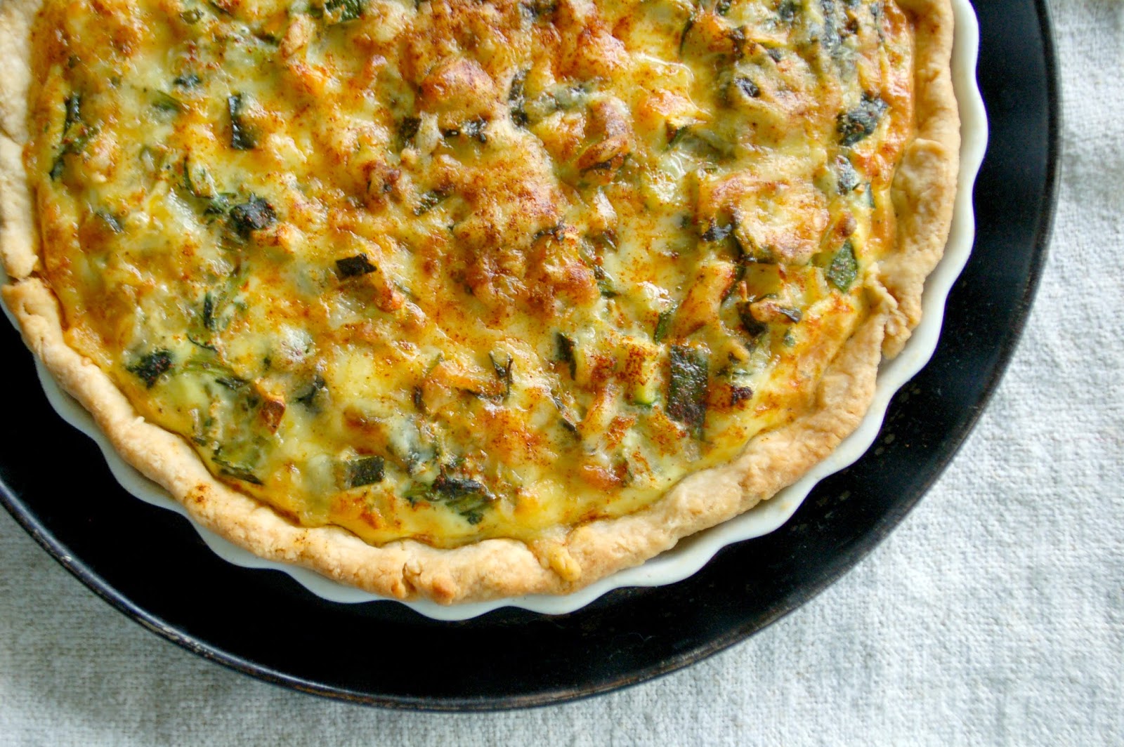 The Spice Garden Provençal Swiss Chard and Zucchini Tart