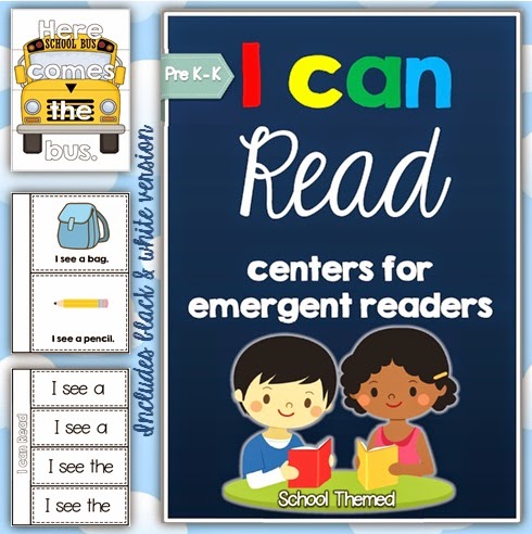 I Can Read: literacy centers for emergent readers BUNDLE I Can Read: literacy centers for emergent readers BUNDLE