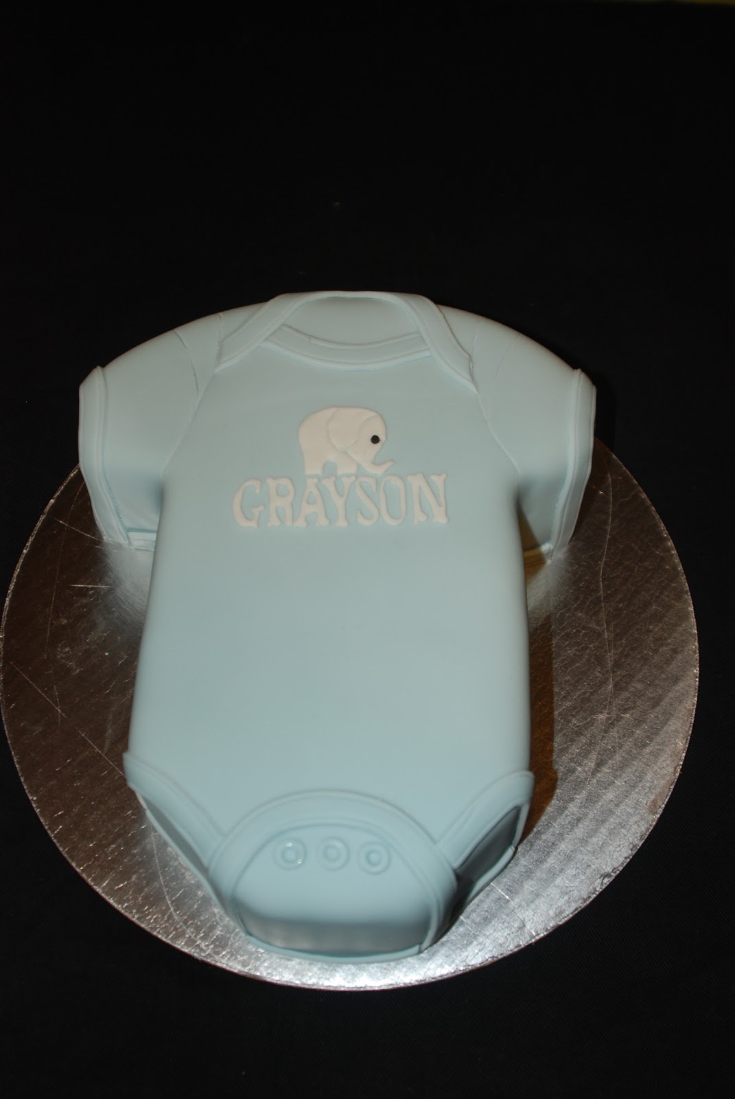 Baby Onesie Shower Cake