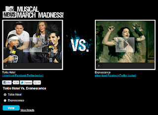 MTV Musical March Madness 2012 - Tokio Hotel Vs. Evanescence Tokio+Hotel+Vs.+Evanescence