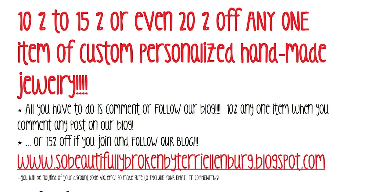 so beautifully broken... JEWELRY COUPON!!!!!!!!