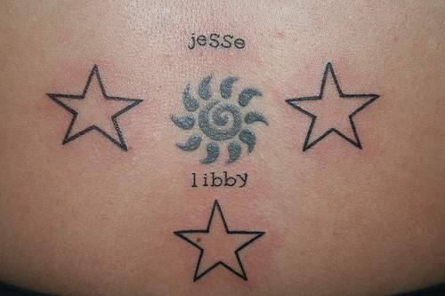 Star Tattoo Designs For Girls On Hip