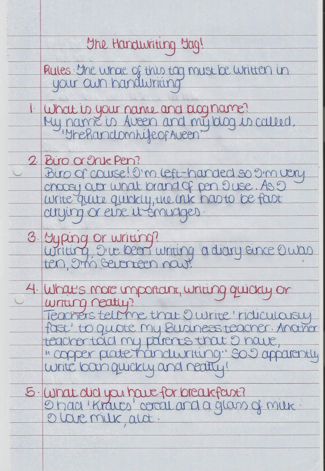 How to write a tag statement picture