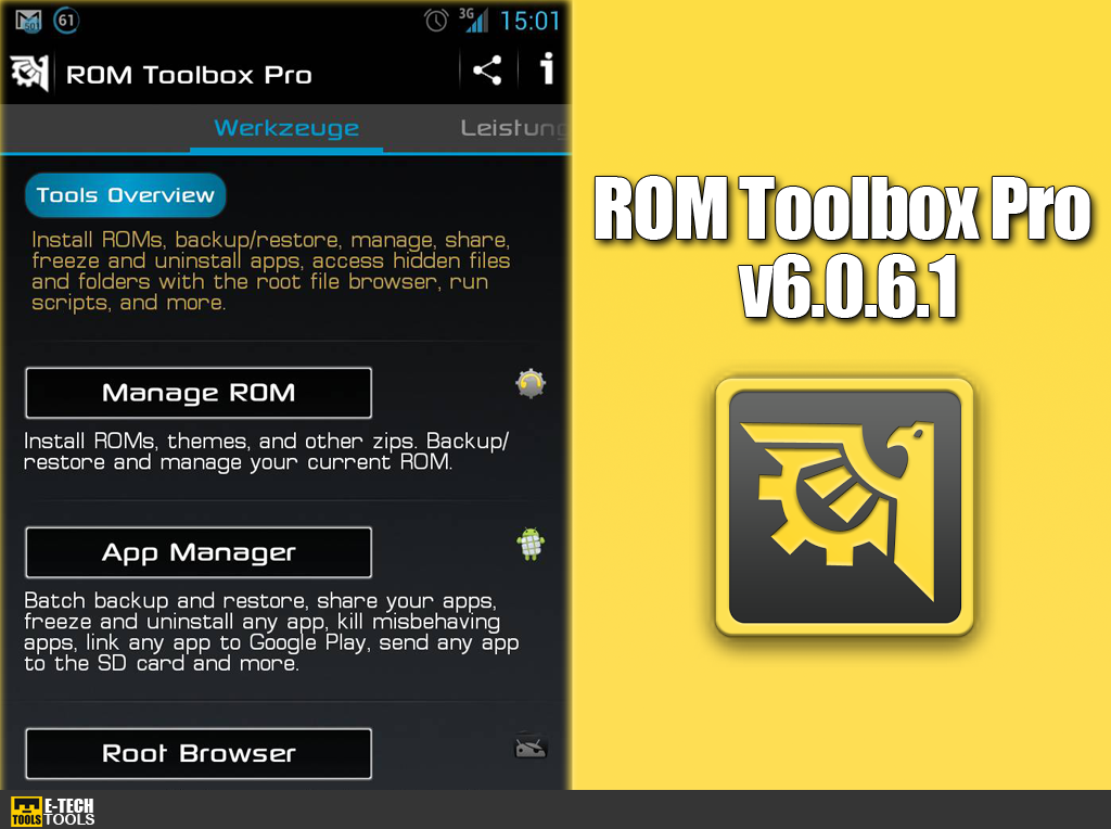 ROM Toolbox Pro v6.0.6.1 [Android + .Apk] ETechTools