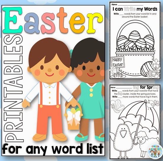 Easter Printables for any Word List