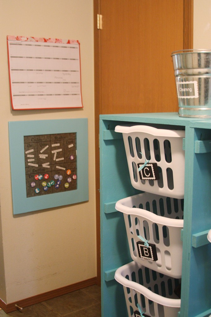 Laundry Room Update {Ana White Laundry dressers} BeingBrook