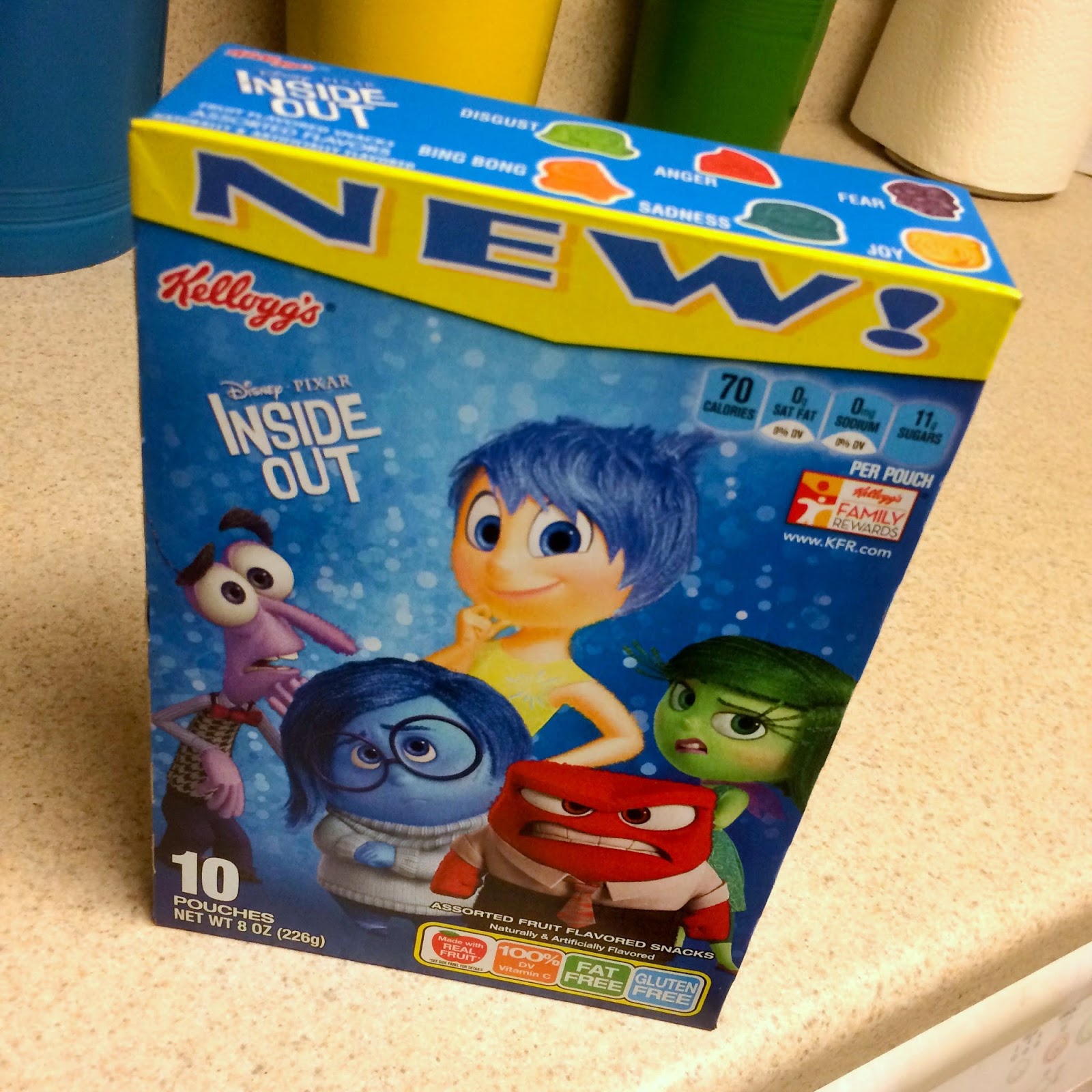Dan the Pixar Fan Inside Out Kellogg's Fruit Snacks