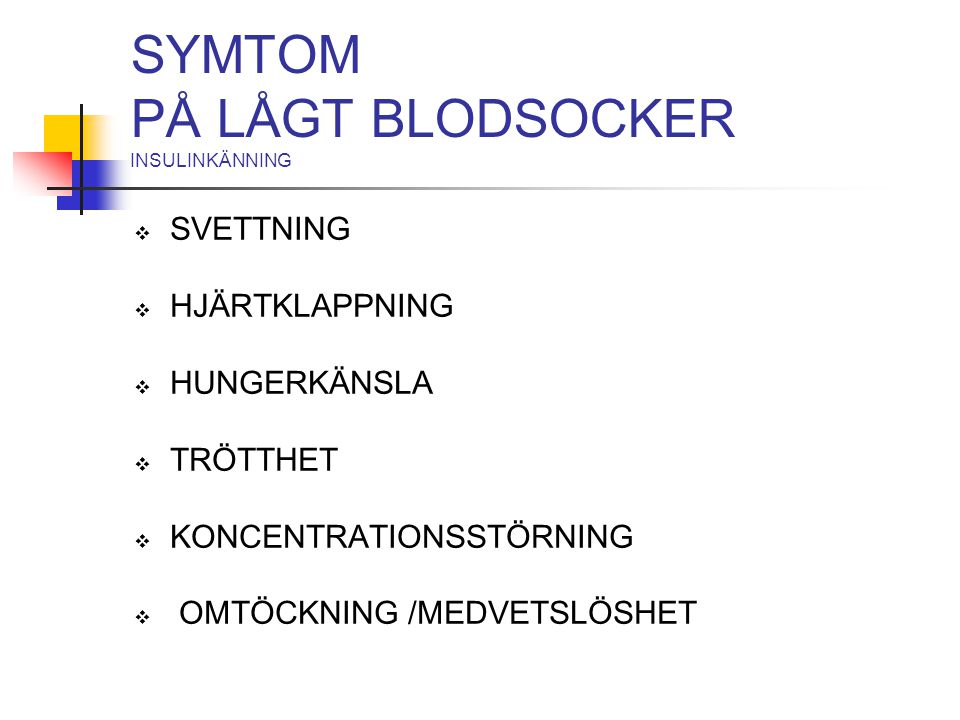 tecken på lågt blodsocker tecken på lågt blodsocker