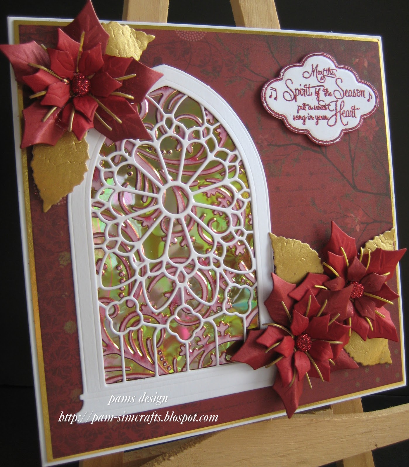 pamscrafts Gothic Stained Glass Window