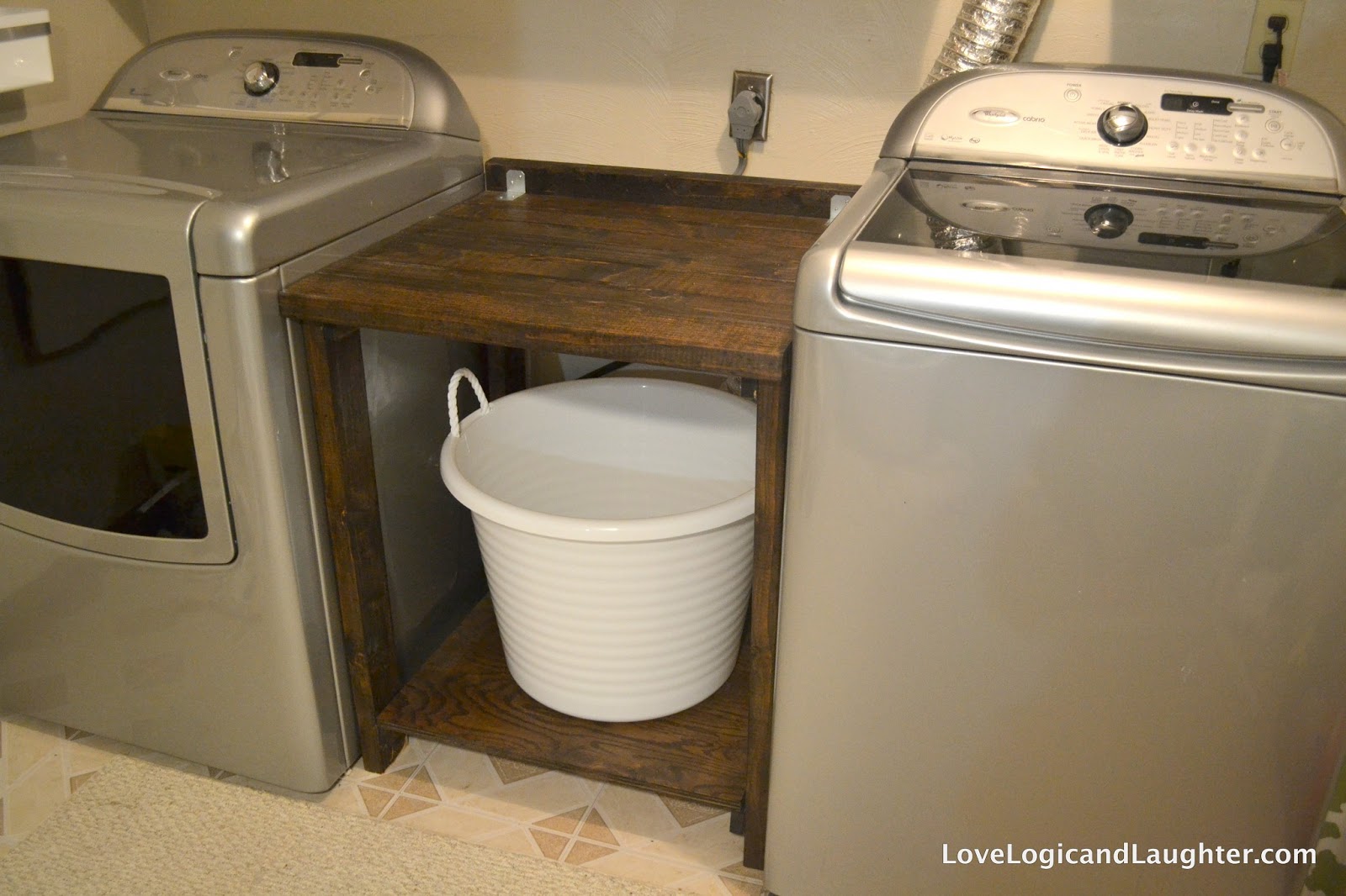 Laundry Room Makeover - Updated Utility Sink - Creating More Countertop  Space » Logic and Laughter