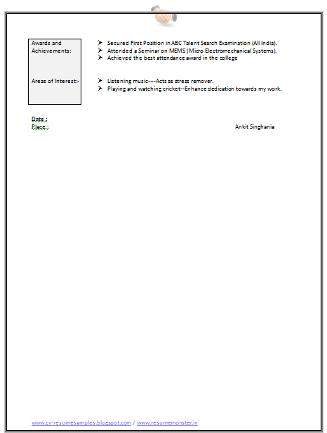 over 10000 cv and resume samples with free download information dedication page format