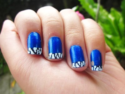 French Blue Nails