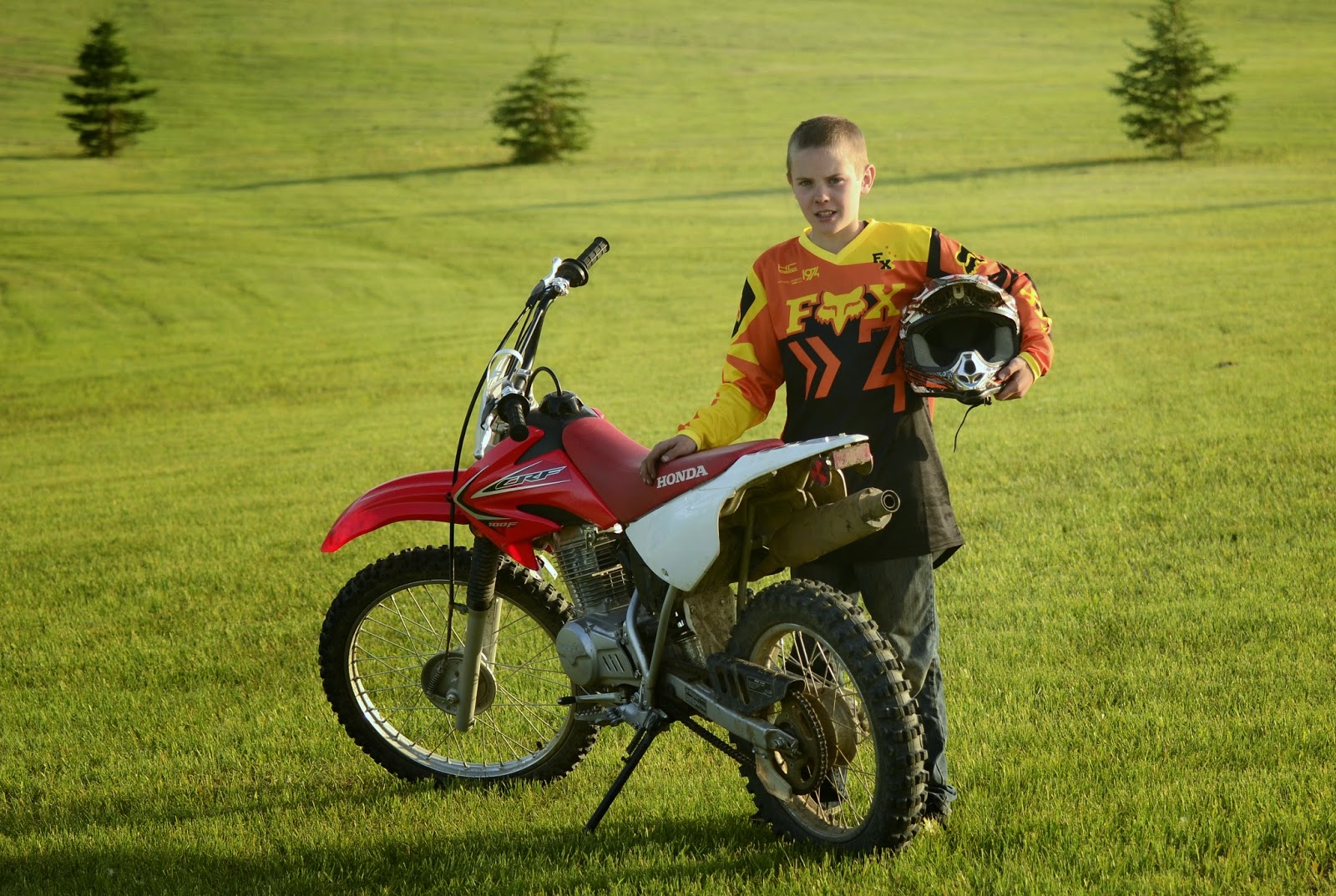 Picture This 11 Year Old Russell and the Dirt Bike