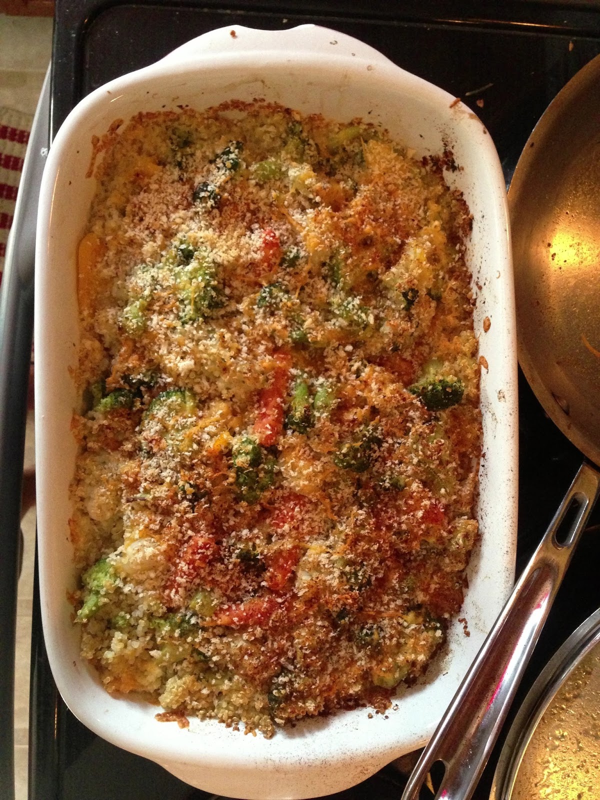Daily Ups & Pounds Crispy Cheesy Veggie Quinoa Casserole