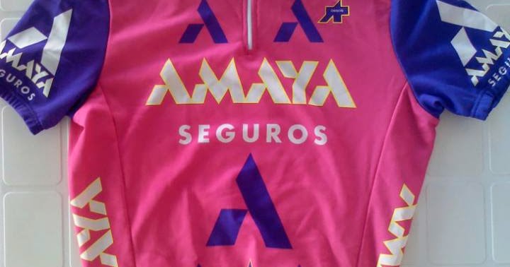 CICLISMO HISTORIA Amaya Seguros, maillot.