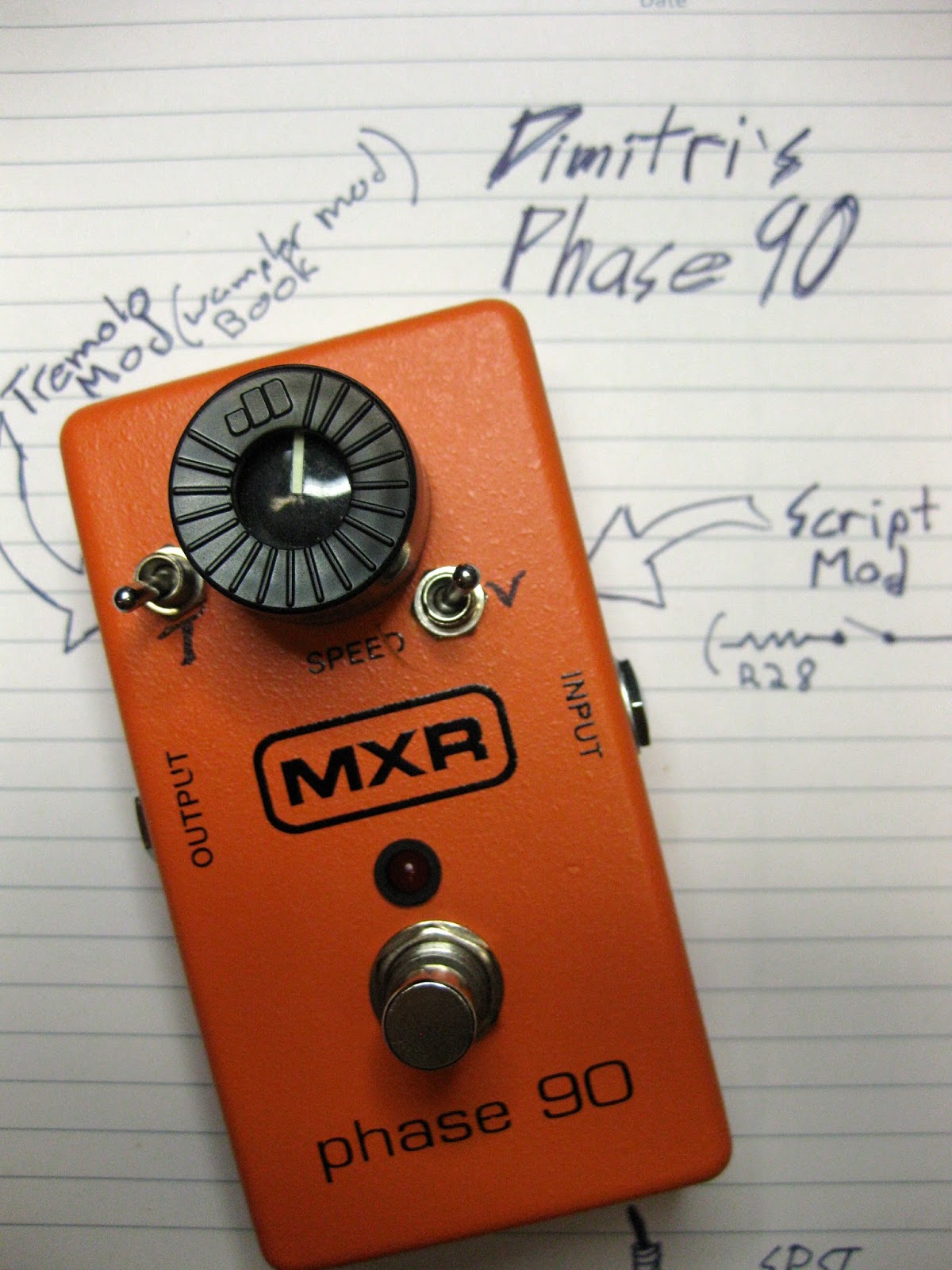 DIY Guitar pedal projects Phase 90 mods