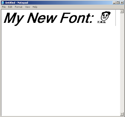 create custom font