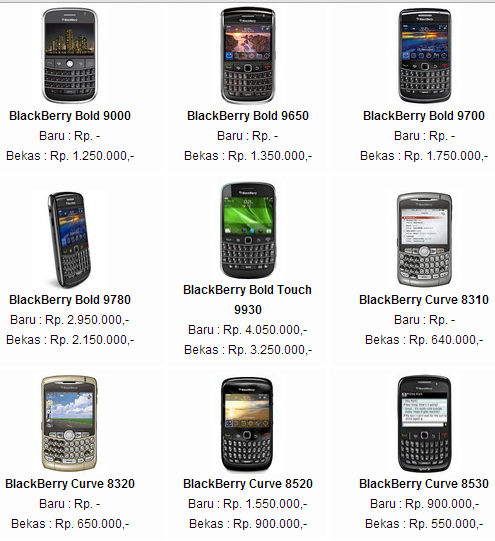 harga semua tipe blackberry baru bekas info dunia hp harga semua tipe blackberry baru bekas info dunia hp