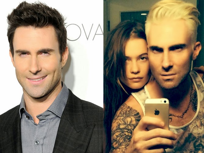 Adam Levine Goes Platinum Blonde Stoopiddog