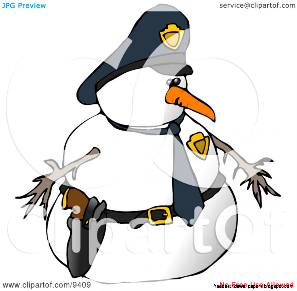 Snowman Police Officer Clipart Illustration by Dennis Cox 9409 Snowman Police Officer Clipart Illustration by Dennis Cox 9409