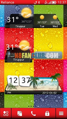 3D Weather Widget - Nokia 808 / 700 / 701 / 603 / N8 / X7 / C7 / C6-01 / E7 - Symbian Belle - Free Widget Download