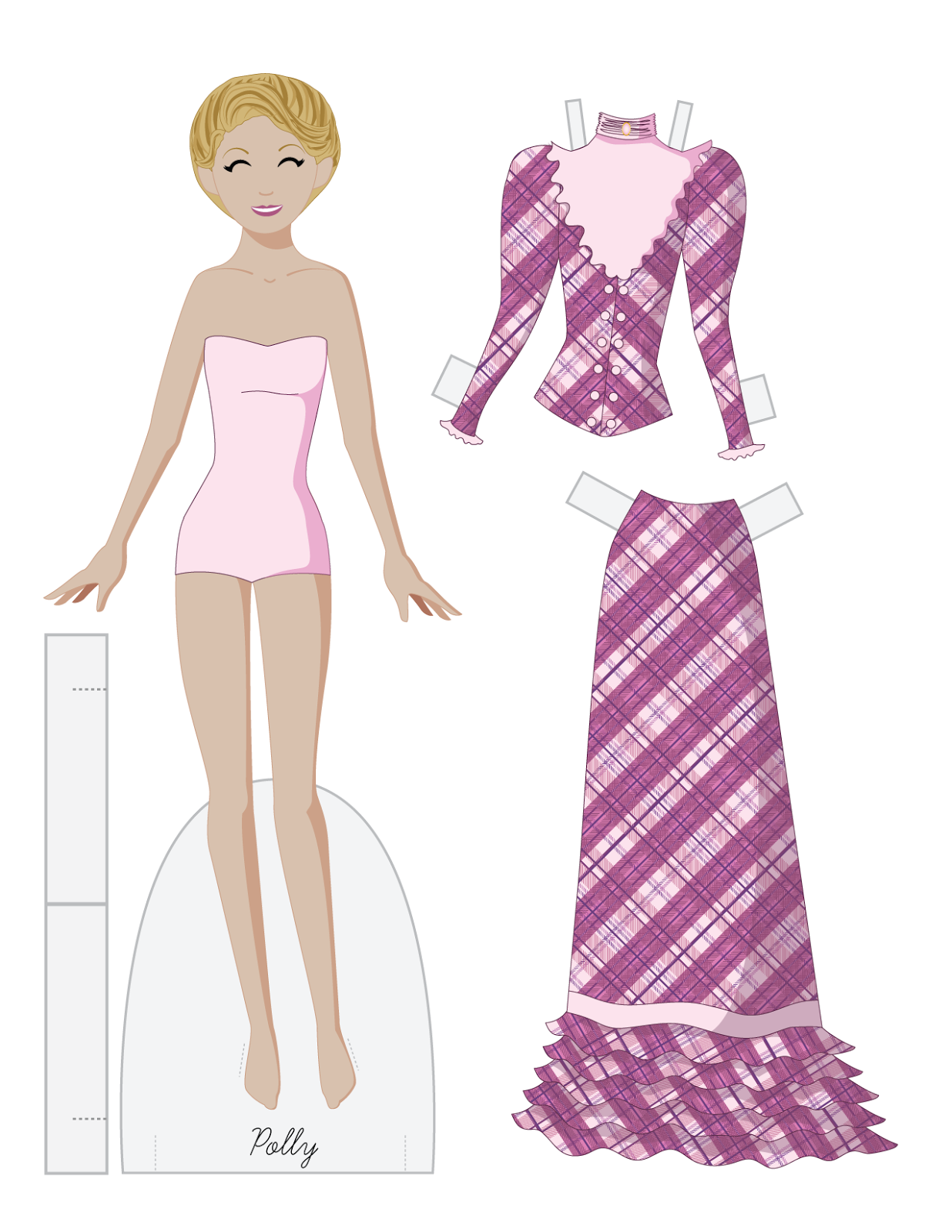 Paper Doll School Historical Fashion Friday Polly
