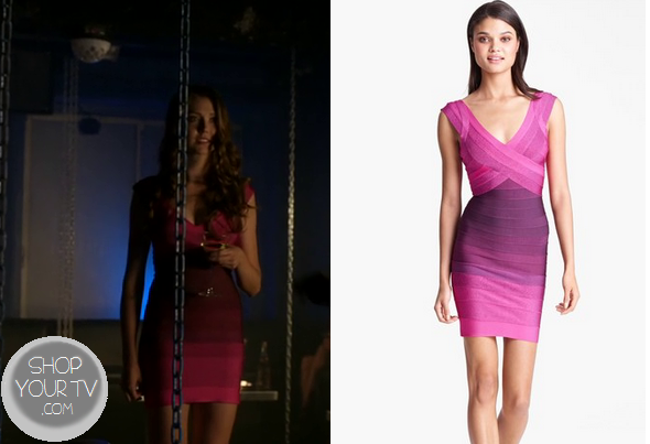 herve leger ombre dress