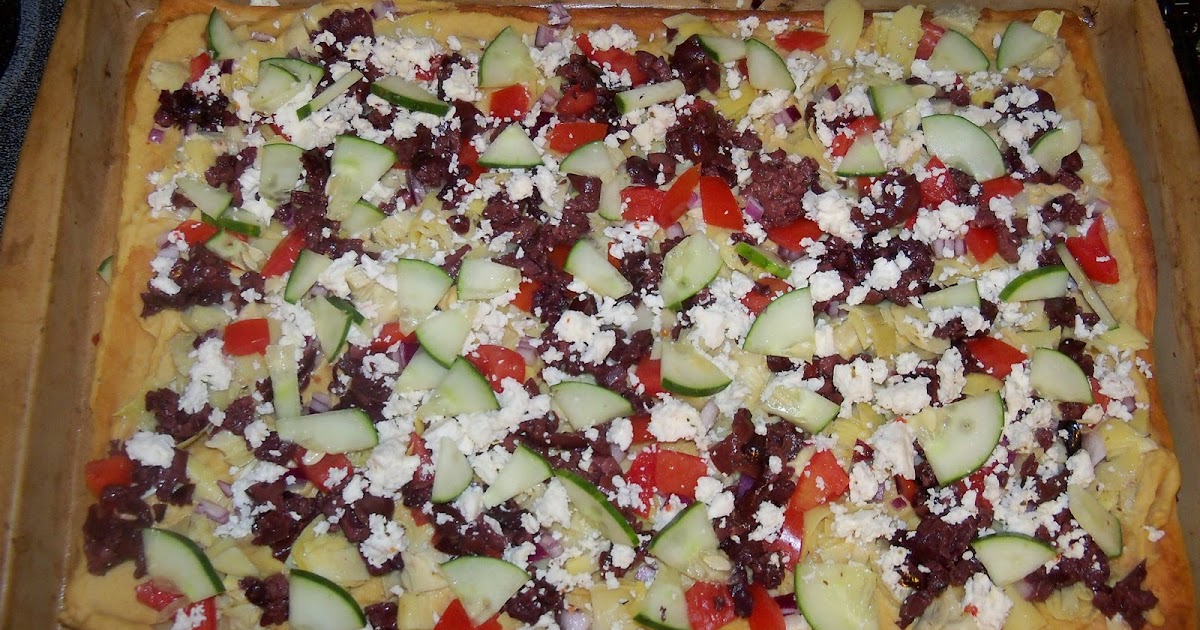 Chic Crafty Chick Pampered Chef Recipe Review Mediterranean Hummus Pizza