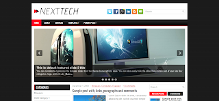 NextTech Wordpress Template Is a Clean And Simple Tech Related Blogger Template