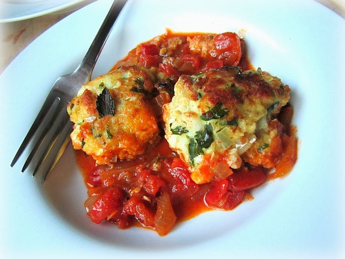 Ottolenghi's Cod Cakes in Tomato Sauce