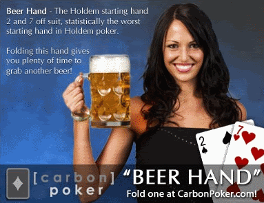 poker and beer
