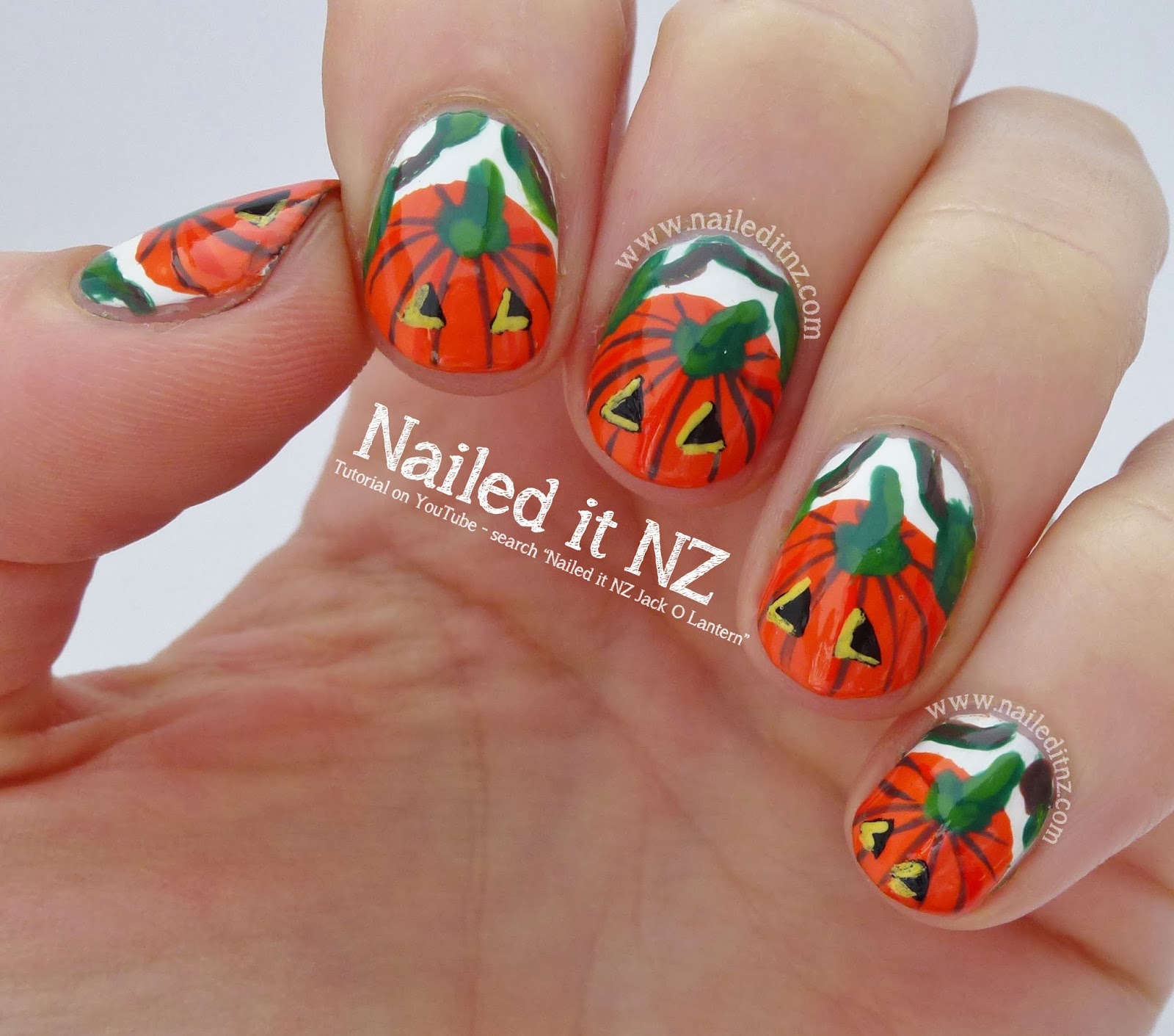 JackOLanterns Nail Art Tutorial