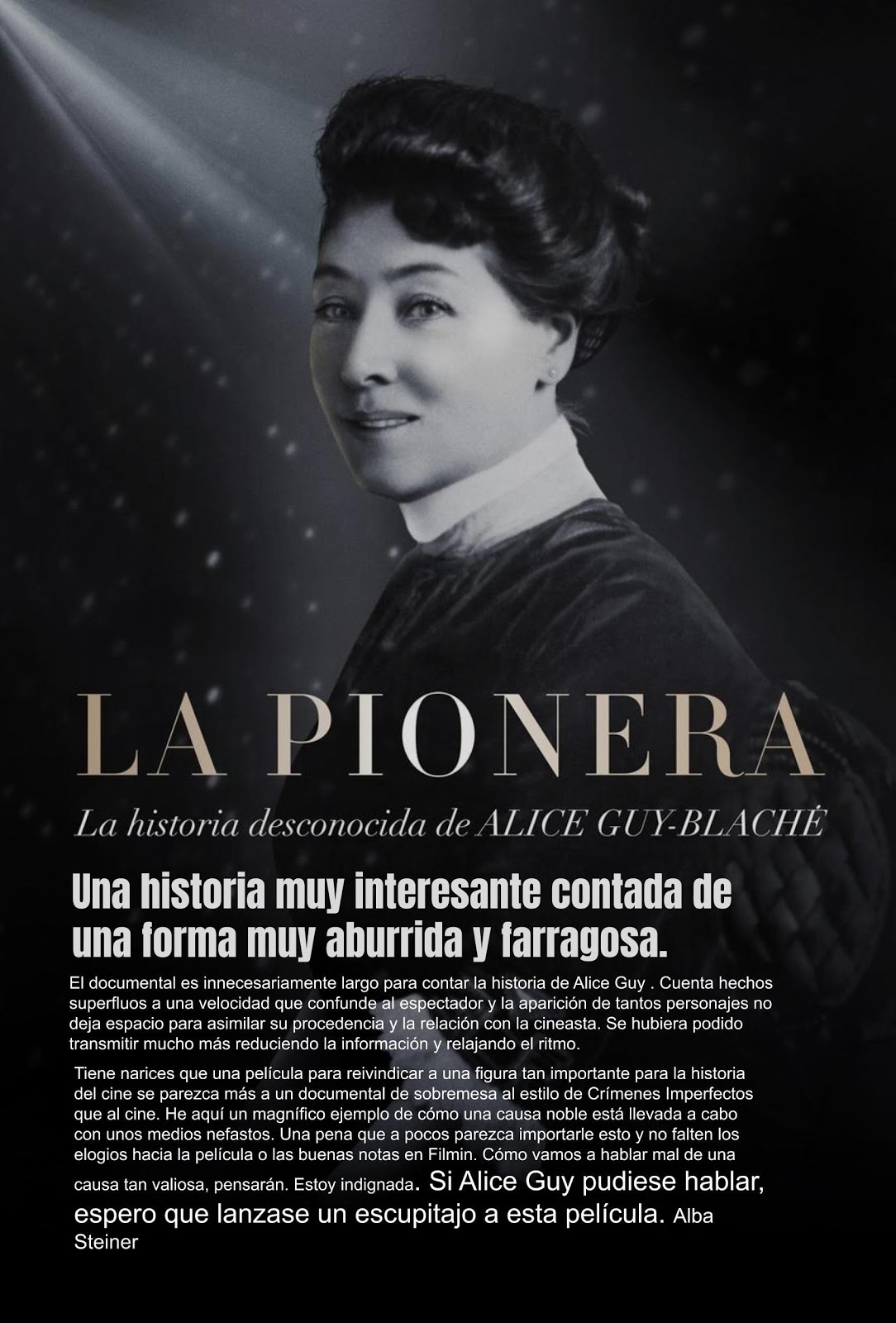 Alice Guy "Se Natural" La Pionera.