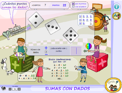 SUMAS CON DADOS.