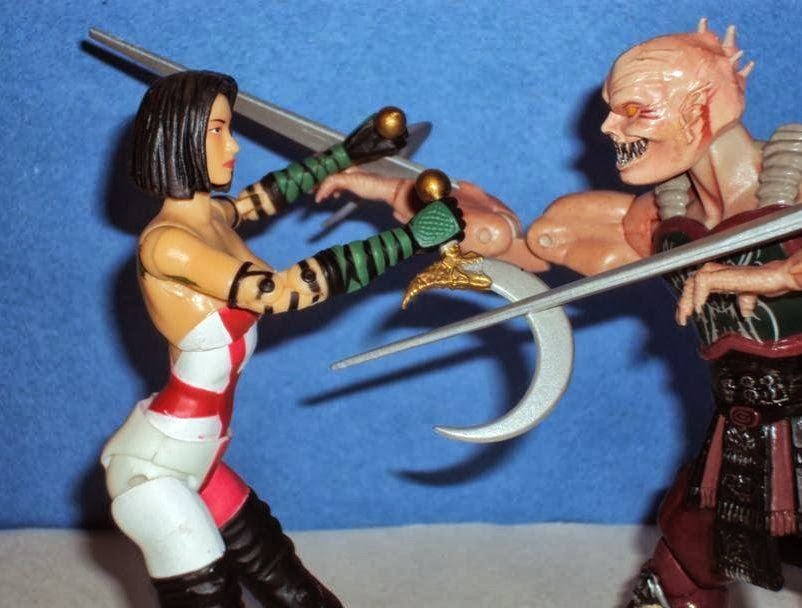 Mortal Kombat Deception Baraka Action Figure used 