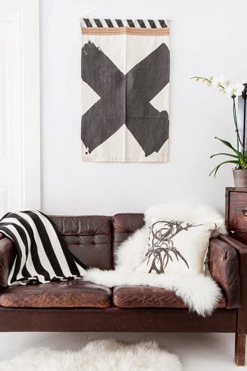 Simple Details ikea black and white eivor throw
