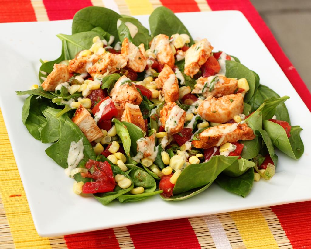 faire à la main Barbeque Chicken Salad with Honey Lime Dressing