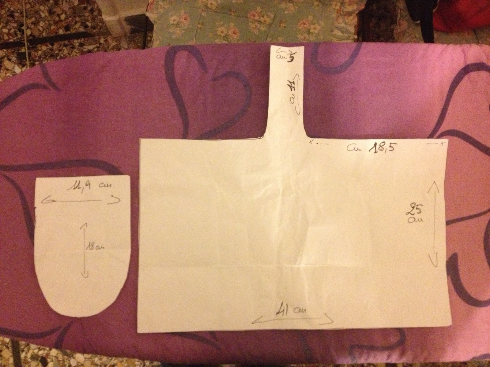 Modello per cucire borsa