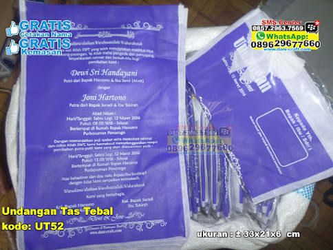 Undangan Tas Tebal unik
