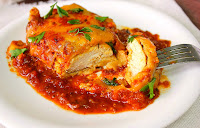 Baked Enchilada Chicken Parmesan